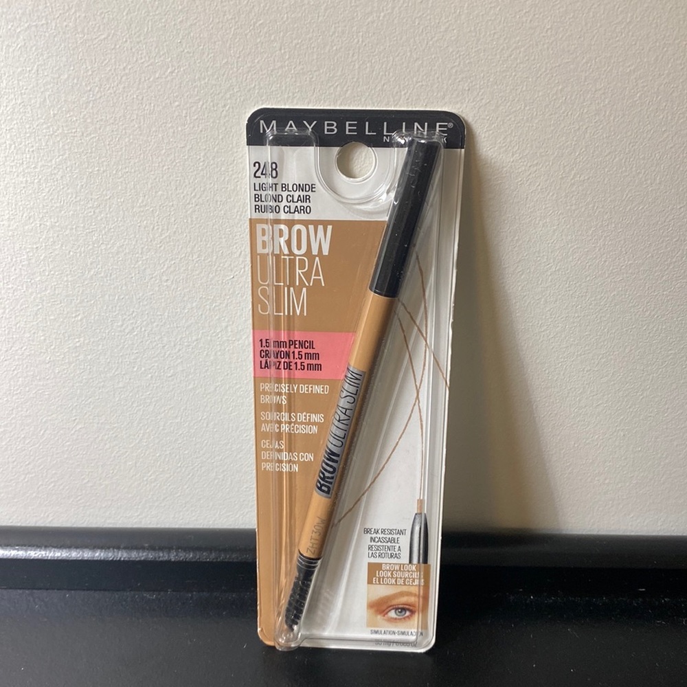 Maybelline BROW ULTRA SLIM Defining Eyebrow Pencil, Light Blonde